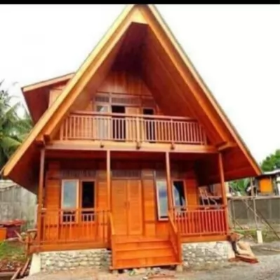 Rumah Kayu Desain Terbaru